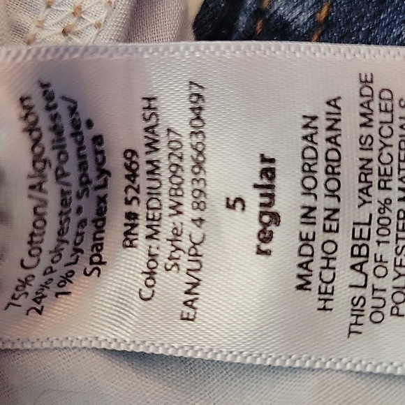 Wonder Nation Girls Skinny Jeans. Size 5 - Picture 8 of 8